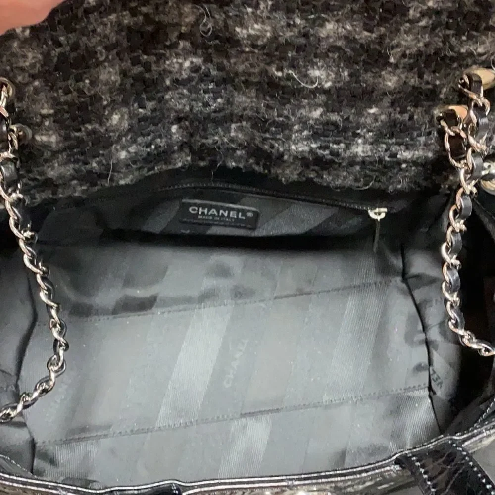 Chanel Authentic Portobello Black Quilted Calfskin Tote Bag